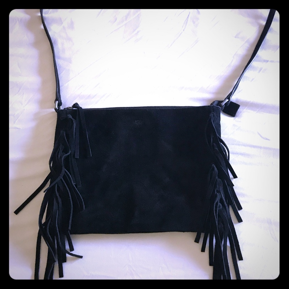 Ugh suede crossbody bag